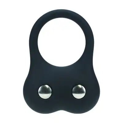 Levelz - Silicone Training Cock Ring M. Silikonowy ring na penisa z wymienialnymi 2 ciężarkami rozmiar M