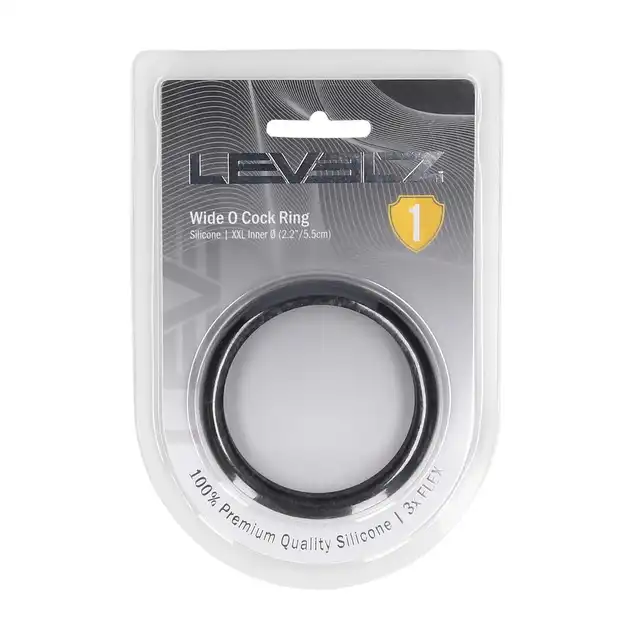 Levelz - Wide O Silicone Cock Ring XXL 55 mm. Duży klasyczny ring silikonowy o średnicy 5,5 cm