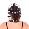 Kiotos - Head Cage Black - Czarna stalowa maska BDSM wykonana ze stali nierdzewnej. Idealna dla odważnych uległych!