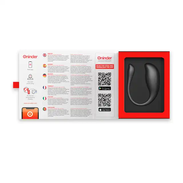 Oninder - Nairobi Vibrating Egg. Inteligentne sterowane na aplikację jajeczko wibrujące z opcją sterowania z całego świata