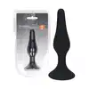 Levelz - Slim Anal Plug Medium 11,5 cm. Czarny silikonowy smukły korek analny o szerokiej podstawie i 3 cm średnicy