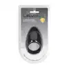 Levelz - Teardrop Silicone Cock Ring. Silikonowy czarny ring erekcyjny w kształcie łzy ze stymulatorem łechtaczki lub krocza