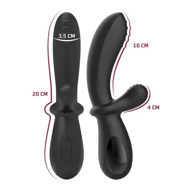 She.E.O - E-Stim G-Spot Vibrator - Innowacyjny wibrator z króliczkiem, z klasyczną stymulację punktu G i łechtaczki z technologią E-Stim. 3 niezależne silniki, 5 programów elektrostymulacji i 10 poziomów wibracji!