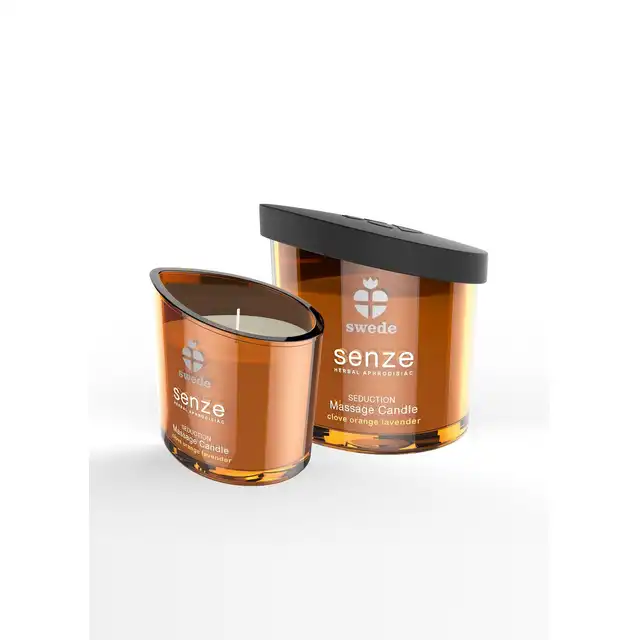 Swede - Senze Seduction. Świeca do masażu zapach goździk, pomarańcza i lawenda 50 ml.  