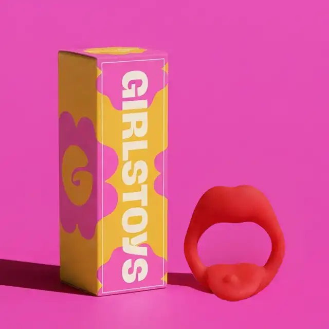 Girls Toys - Ring  Bonavista - Wibrujący pierścień na penisa z języczkiem. Elastyczny, 10 trybów wibracji i języczek z figlarnym detalem w postaci kolczyka.
