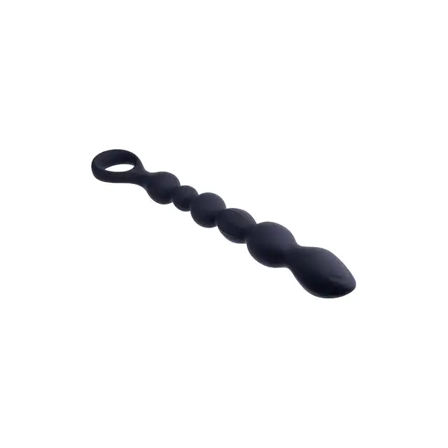 NMC - Ribbed Silicone Anal Beads Beads Hunter 10" - Silikonowe koraliki analne z wygodnym uchwytem dla komfortowej i kontrolowanej stymulacji. 25 cm długości!