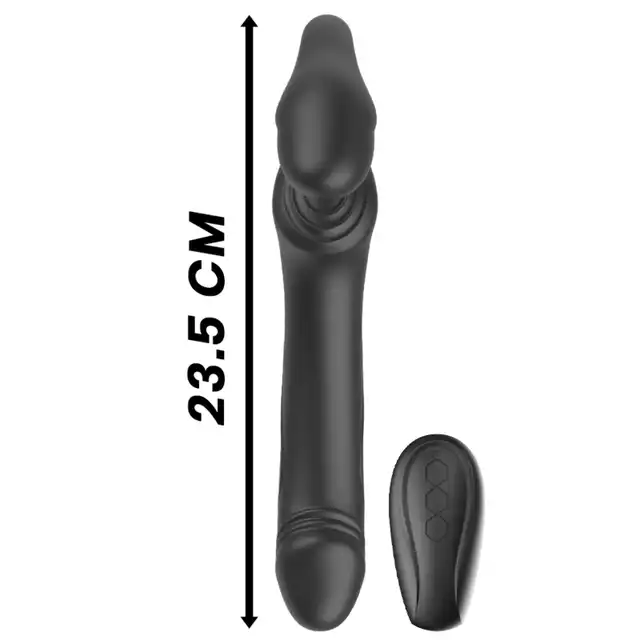 Ibiza -  Strapless Remote. Strapon bezuprzężowy, 3 mocne niezależne silniki, do 1000 kombinacji i wibracji i pulsacji!