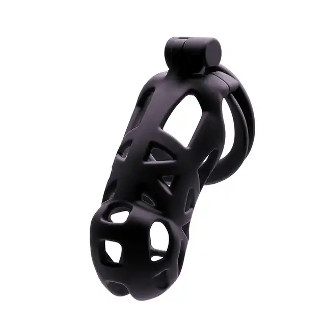 Fantasy Fetish - Cock Cage Size L ABS - Klatka na penisa z wytrzymałego materiału ABS. Lekka, solidna, otwarta konstrukcja.
