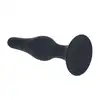 Levelz – Slim Anal Plug L. Smukły, ergonomiczny silikonowy czarny korek analny z szeroką podstawą