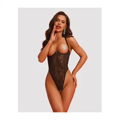 Obsessive - Olianna. Body otwarte zmysłowa koronka otwarte krocze. Rozmiar S/M