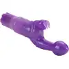 Calexotics - The Original Bunny Kiss Purple - Uroczy żelowy wibrator z króliczkiem w kolorze fioletowym. Stymulacja punktu G, stymulacja łechtaczki, 3 poziomy wibracji!