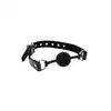 Taboom - Luxury Bondage Silicone Ball Gag - Luksusowy knebel z welurowym wykończeniem, silikonowa kulka z 3 dziurkami do oddychania. Produkt premium!
