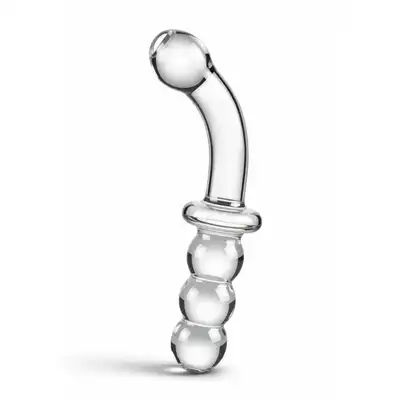 ToyJoy - Glass Worxx - Dual-Ended Anal &amp; G-spot Dildo - Eleganckie dwustronne szklane dildo analne i do punktu G. Wykonane z wysokiej jakości szkła borokrzemowego!