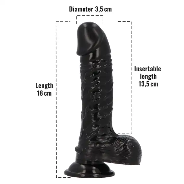 Toyz4Lovers - Dan Liquorice Scented Dildo 18 cm - Aromatyzowane, realistyczne dildo o zapachu lukrecji. Prosto z Włoch!