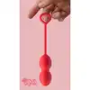 Love Signal - Playful Drops Love Ball - Silikonowe kulki gejszy do ćwiczeń mięśni kegla. Uroczy design!