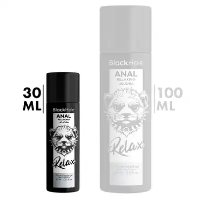 Black Hole - Anal Relaxing Jojoba Relax Silicone Base 30 ml - Wysokiej jakości lubrykant analny na bazie silikonu z delikatnym efektem rozluźniającym oraz olejem jojoba.