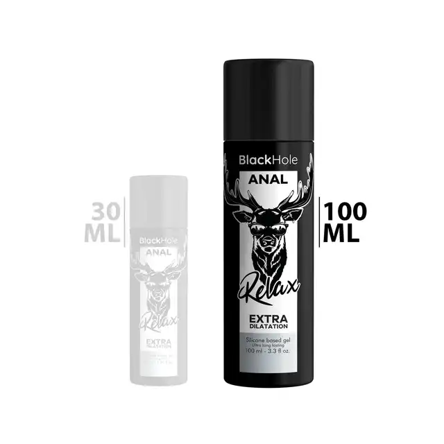 Black Hole  - Gel Silicone Base Anal Dilation 100 ml - Silikonowy lubrykant analny o delikatnym efekcie relaksującym. Długotrwały poślizg i większy komfort podczas stymulacji analnej.