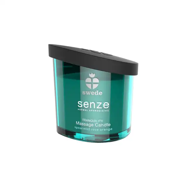 Swede - Senze Tranquility. Świeca do masażu zapach mięta, róża i pomarańcza 50 ml.