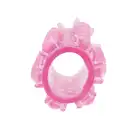 Toyz4Lovers - Long Ring Phallic Sheath. Nakładka na penisa z wypustkami, rozciągliwa i transparentna w kolorze różowym