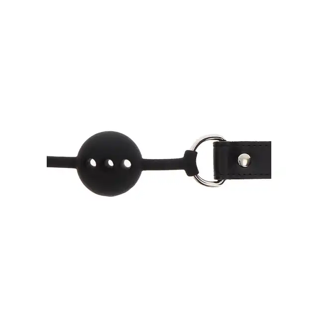 Taboom - Luxury Bondage Silicone Ball Gag - Luksusowy knebel z welurowym wykończeniem, silikonowa kulka z 3 dziurkami do oddychania. Produkt premium!