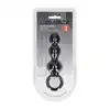 Levelz – Beaded Anal Probe With Loop. Czarna silikonowa wtyczka analna segmentowana i mocno stymulująca