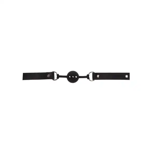 Taboom - Luxury Bondage Silicone Ball Gag - Luksusowy knebel z welurowym wykończeniem, silikonowa kulka z 3 dziurkami do oddychania. Produkt premium!