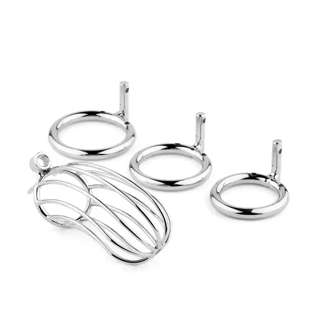 BSeries - Metal Penis Cock Cage - Regular - Stalowa klatka na penisa o wydłużonej konstrukcji. Nowoczesny, odważny i niezwykle intrygujący wygląd.