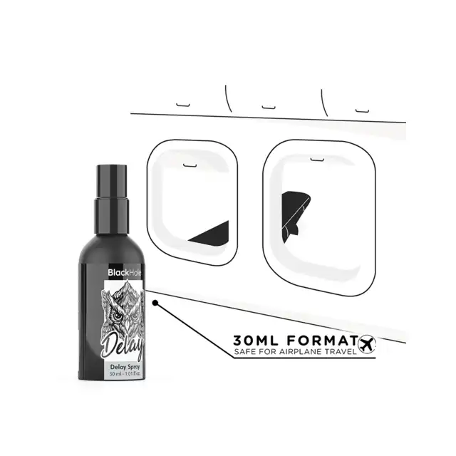 Black Hole - Delay Spray 30 ml - Spray wspierający opóźnienie wytrysku. Delikatny efekt chłodzenia!