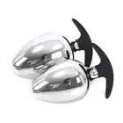 O-Products - Anal Plug BIG-S Handle 60 mm - Duży, metalowy korek analny z silikonową podstawą. Propozycja dla doświadczonych użytkowników!