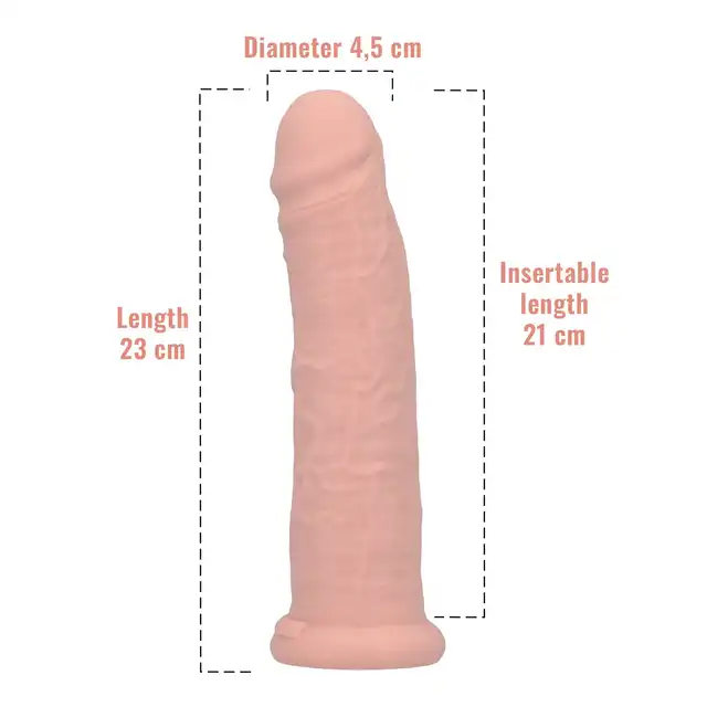 Toyz4Lovers - Enea Realistic Dildo 23 cm Pink Flesh - Duże realistyczne dildo na mocnej przyssawce. Elastyczny, wysokiej jakości materiał.