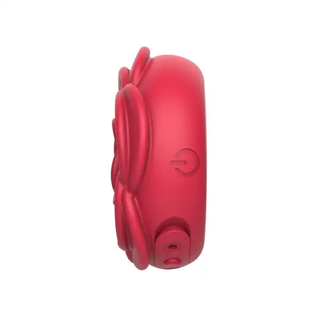 Teazers - Vibrating Nipple Clamps - wibrujące klipsy na sutki w kształcie róży, 10 trybów wibracji, wodoodporność IPX6.