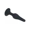 Levelz - Slim Anal Plug Medium 11,5 cm. Czarny silikonowy smukły korek analny o szerokiej podstawie i 3 cm średnicy
