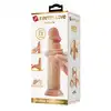 Pretty Love - Quentin 7,2" - Realistyczne dildo z przyssawką z elastycznym kręgosłupem i ruchomą skórką. Ponad 18 cm przyjemności!