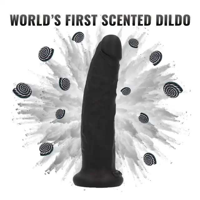 Toyz4Lovers - Sam Liquorice Scented Dildo 19.5 cm - Aromatyzowane, realistyczne dildo o zapachu lukrecji. Dodaj zabawie nowego wymiaru.