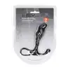 Levelz -  Rippled with Hard Loop Silicone Prostate Massager M. Czarny silikonowy masażer prostaty bez wibracji w rozmiarze M