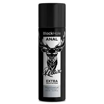 Black Hole  - Gel Silicone Base Anal Dilation 100 ml - Silikonowy lubrykant analny o delikatnym efekcie relaksującym. Długotrwały poślizg i większy komfort podczas stymulacji analnej.