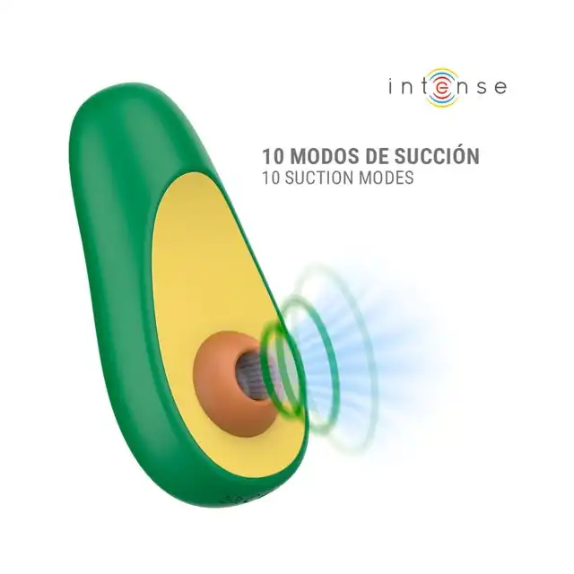 Intense – Waki Avocado Clitoral Suction Stimulator. Kolorowy dyskretny stymulator łechtaczki w kształcie awokado