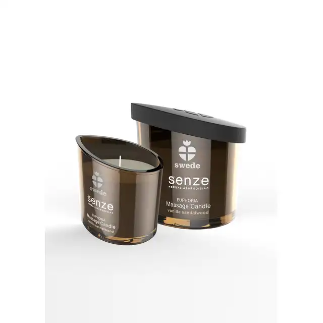 Swede - Senze  Euphoria. Świeca do masażu zapach wanilia i drzewo sandałowe 50 ml. 