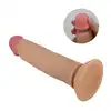 Pretty Love - Keon 8,4" - Realistyczne dildo z przyssawką z elastycznym kręgosłupem i ruchomą skórką. Ponad 21 cm przyjemności!