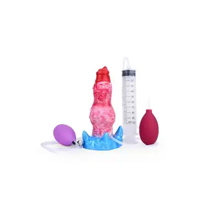 Kiotos Monstar – BlowcumCock. Niesamowite, kolorowe, pompowane dildo monster z opcją wytrysku!