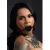 Taboom - Luxury Bondage Silicone Ball Gag - Luksusowy knebel z welurowym wykończeniem, silikonowa kulka z 3 dziurkami do oddychania. Produkt premium!
