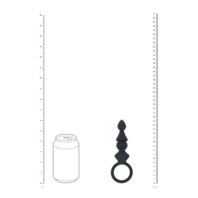 Levelz – Ribbed Anal Probe With Loop. Silikonowa teksturowana wtyczka analna z bezpiecznym uchwytem w kształcie pętli