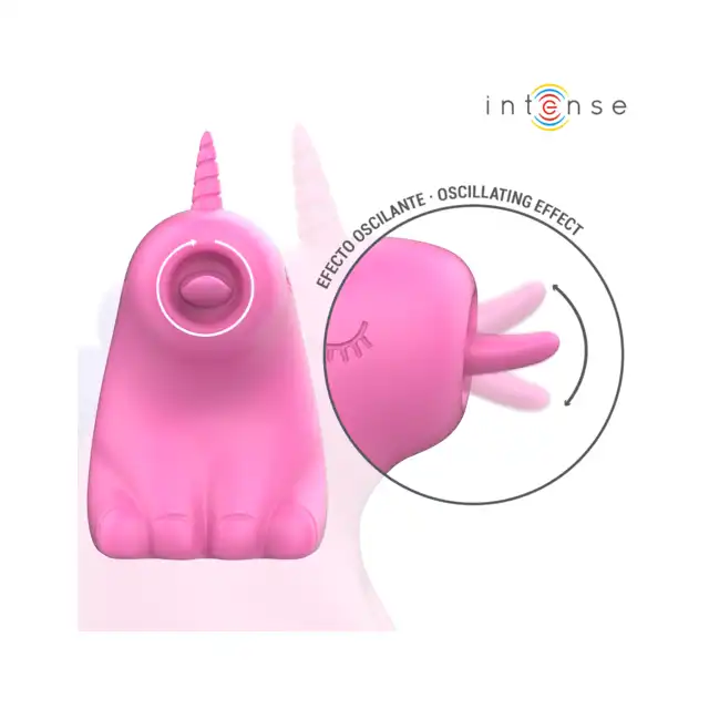 Intense - Pinkie Clitoral Stimulator - Niesamowicie czarujący jednorożec z intensywnie rotującym języczkiem. Zabaw się z nim także w wannie!