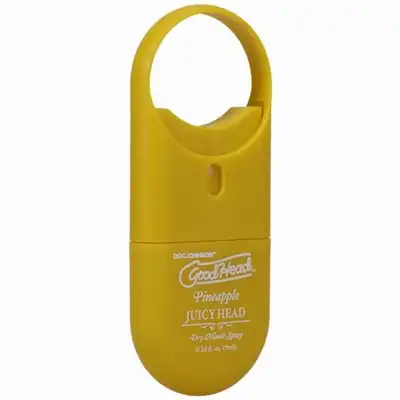 Doc Johnson - GoodHead Juicy Head To-Go Dry Mouth Spray Pineapple – spray nawilżający do ust 9 ml o smaku ananasa. Opakowanie podróżne. Zabierz go wszędzie.