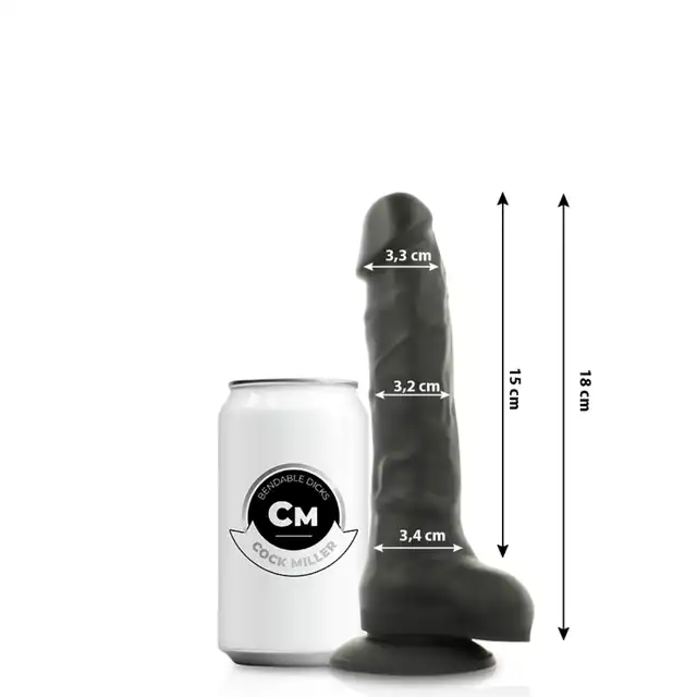Cock miller - Dildo 18 cm. Dopasowuje się do ciała, silikonowy, szybko przejmuje temperaturę skóry!