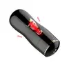 BSeries - Dual Vibrating Masturbator Black - Podwójny masturbator usta - wagina, z intensywnymi 7 wibracjami. 