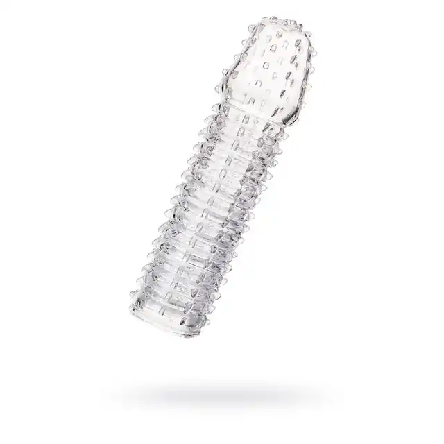 A-Toys - Penis Extender Boyn 15,2 cm - Transparentna nakładka na penisa z wypustkami, efekt natychmiastowego powiększenia.