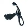 Levelz - Rippled with Hard Loop Silicone Prostate Massager S. Silikonowy masażer prostaty ze stymulacją krocza bez wibracji
