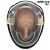 Addicted Toys Locked - Keyless Restraint Penis Cage - Pas cnoty dla mężczyzn o konstrukcji Shell z dwoma kłódkami i wymiennymi ringami.
