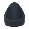 Levelz - Teardrop Silicone Cock Ring. Silikonowy czarny ring erekcyjny w kształcie łzy ze stymulatorem łechtaczki lub krocza